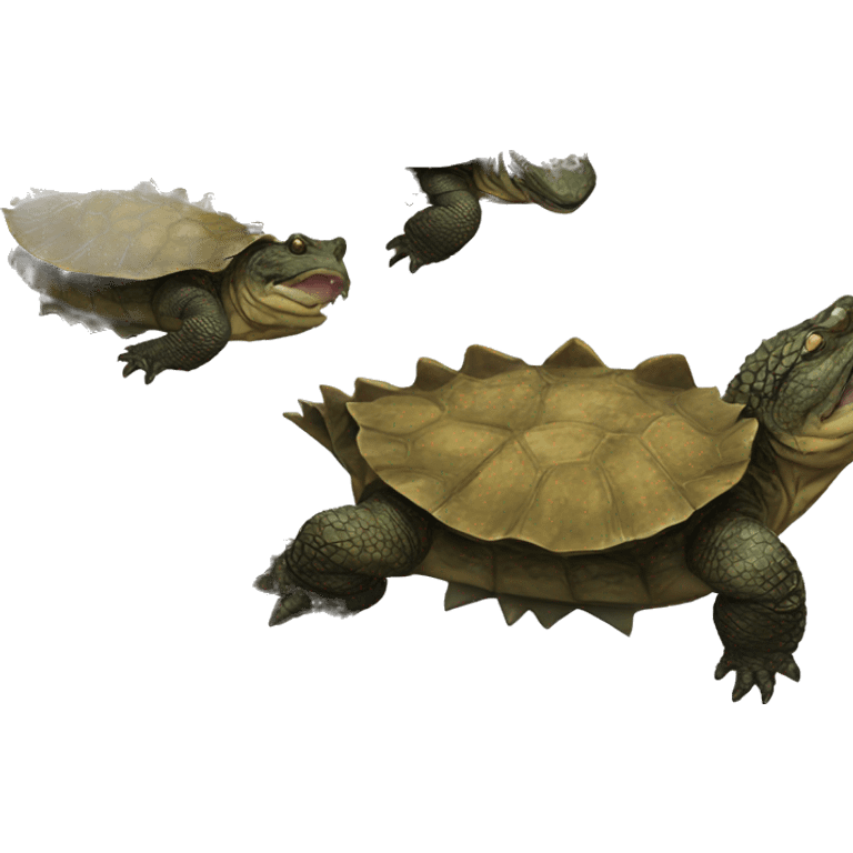 Alligator snapping turtle emoji