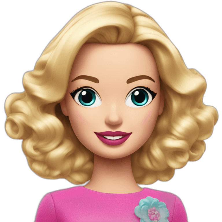 Margot Robbie as Barbie emoji