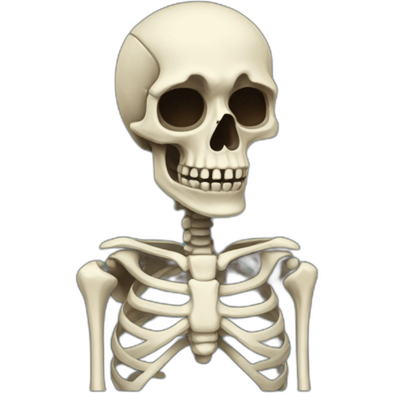 skeleton on a capipara emoji