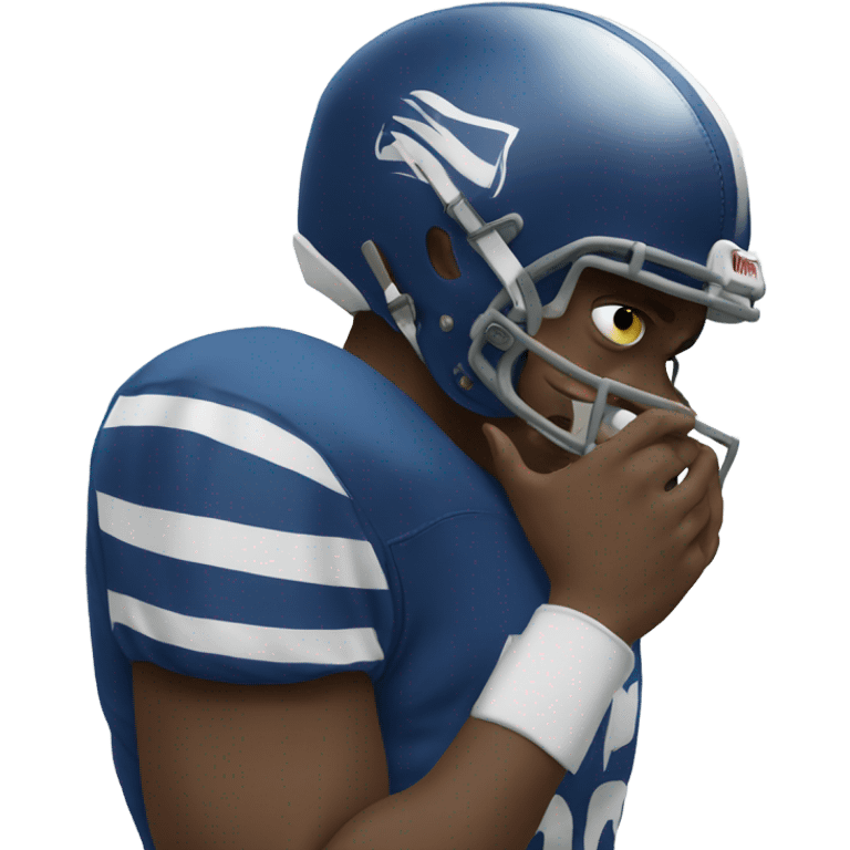 Football player crying  emoji