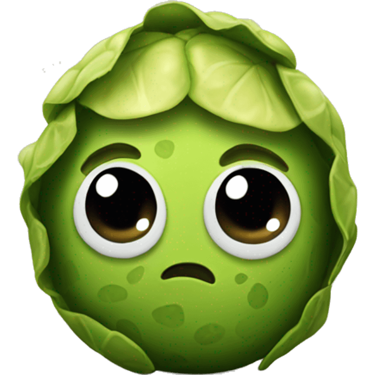 a single Brussel sprout emoji