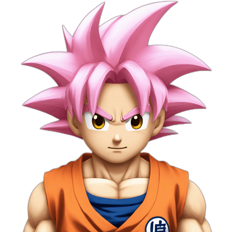 Goku en super sayen rosé emoji