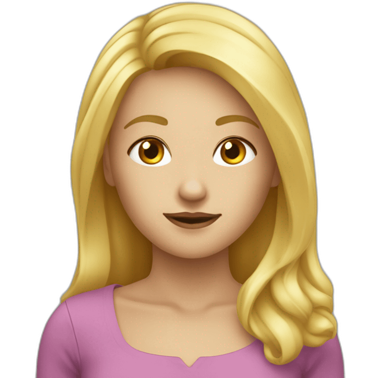 Fille blonde avec mâchoire cassé emoji