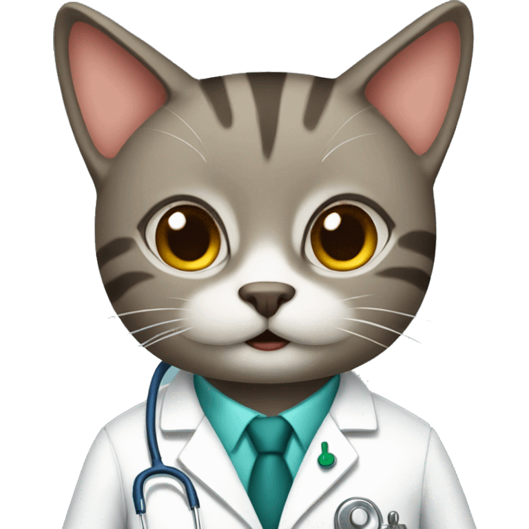 Cat doctor emoji