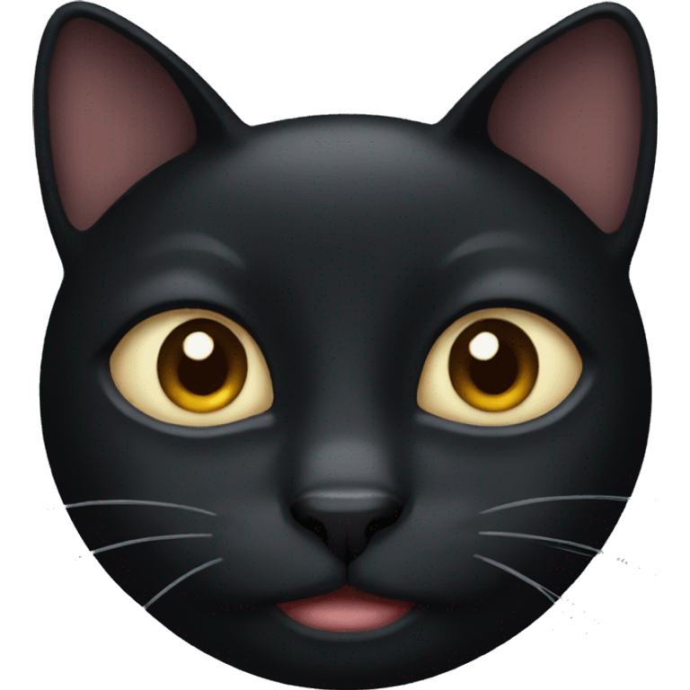 Black cat face  emoji