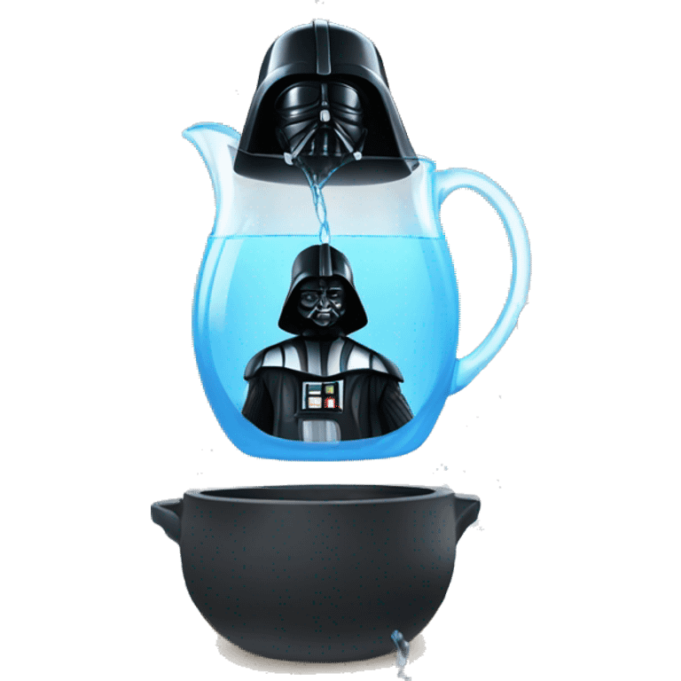 darth vader pouring sea water in to a britta jug emoji