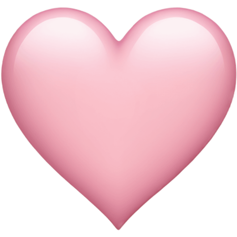 light pink heart  emoji