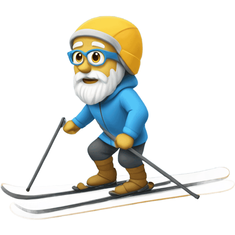 Socrates skiing emoji