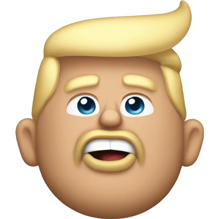 donald trump with big belly emoji