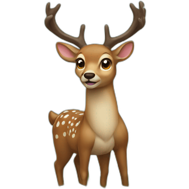 Deer in his island emoji