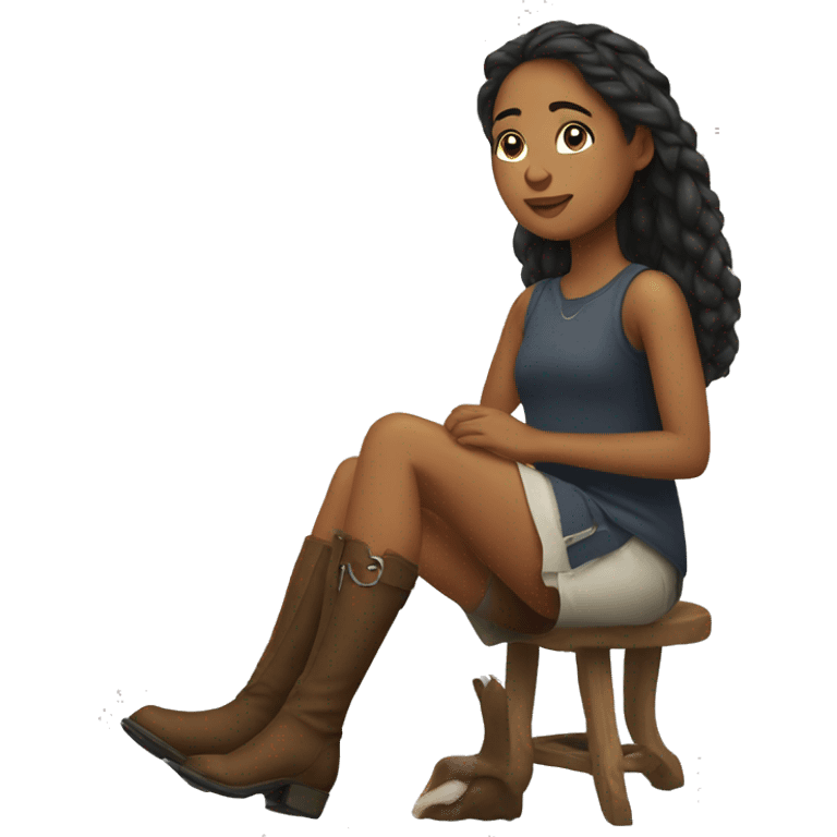 A Girl with horse legs  emoji