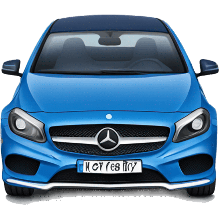 blaue mercedes a klasse  emoji