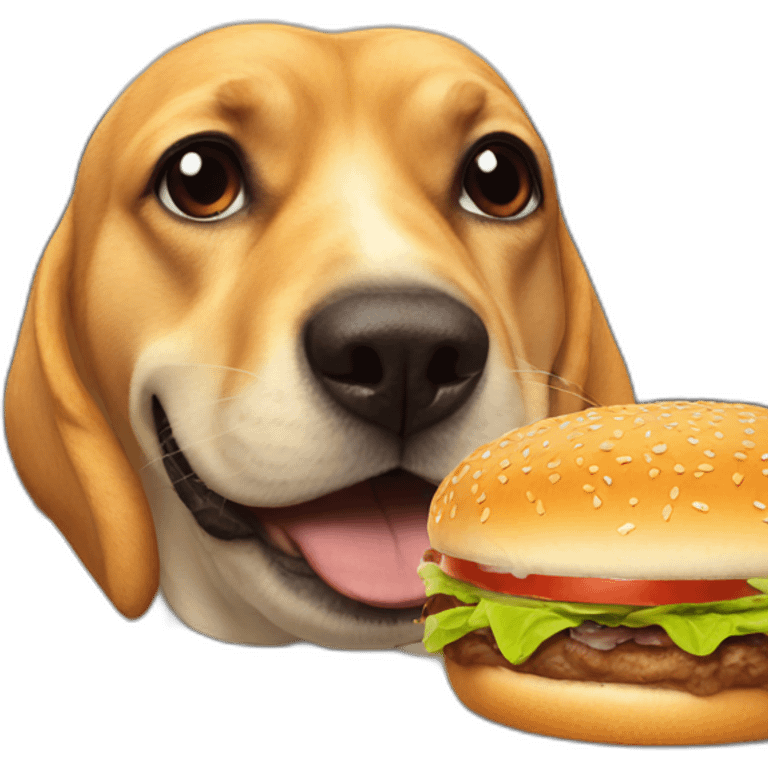 hamburger dog emoji