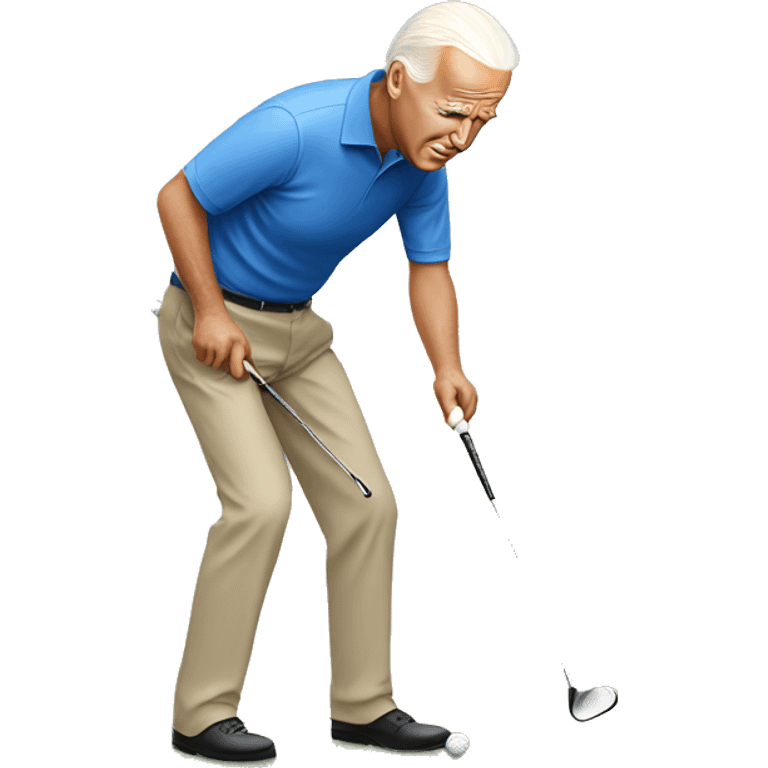 biden golfing emoji