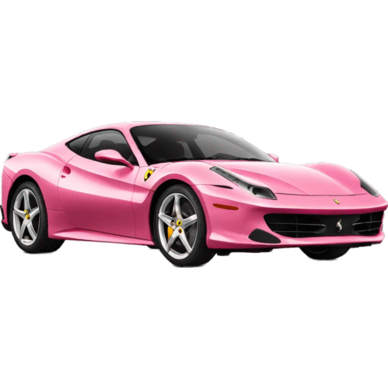 Pink ferrari car emoji