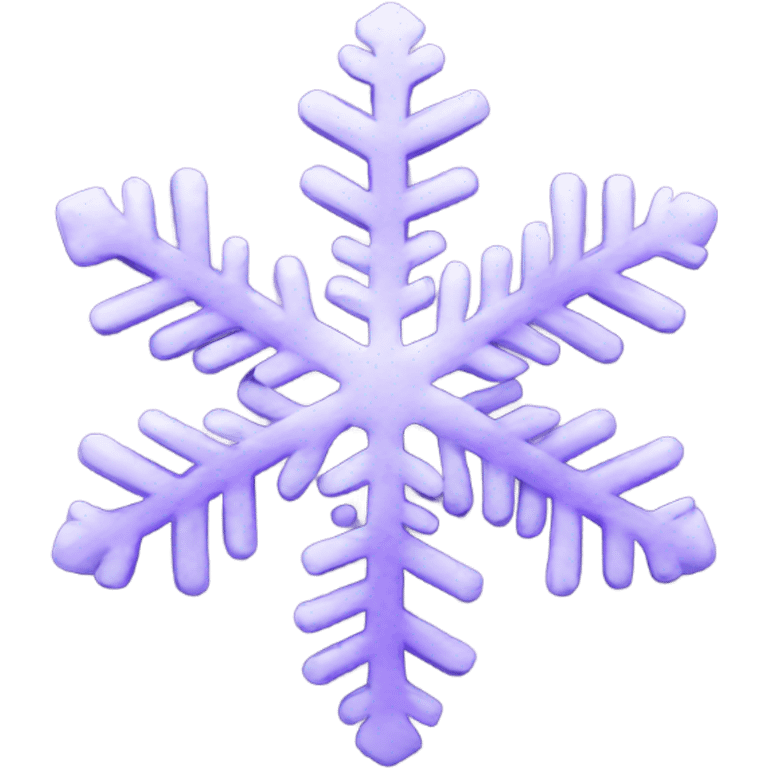 Purple snowflake emoji