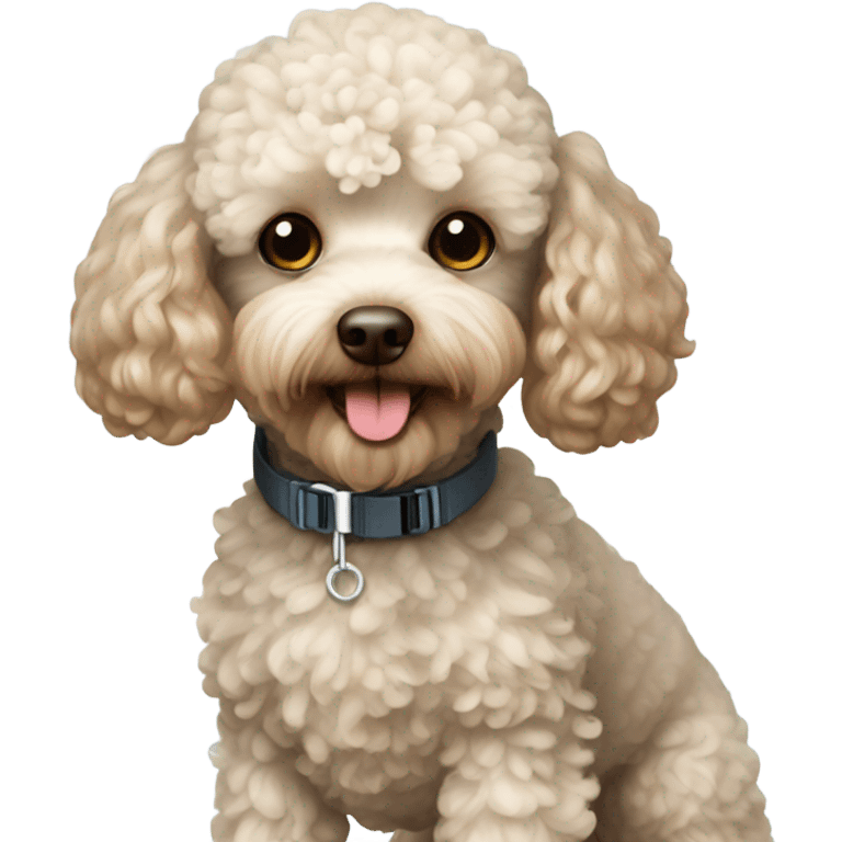 Skiing toy poodle emoji