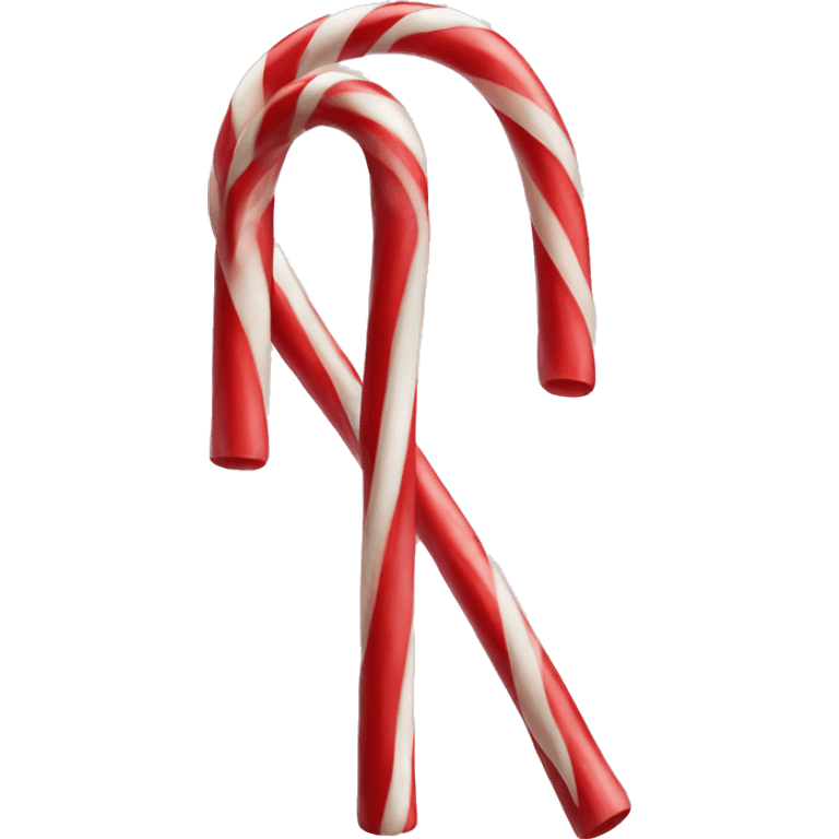 Two candy canes  emoji