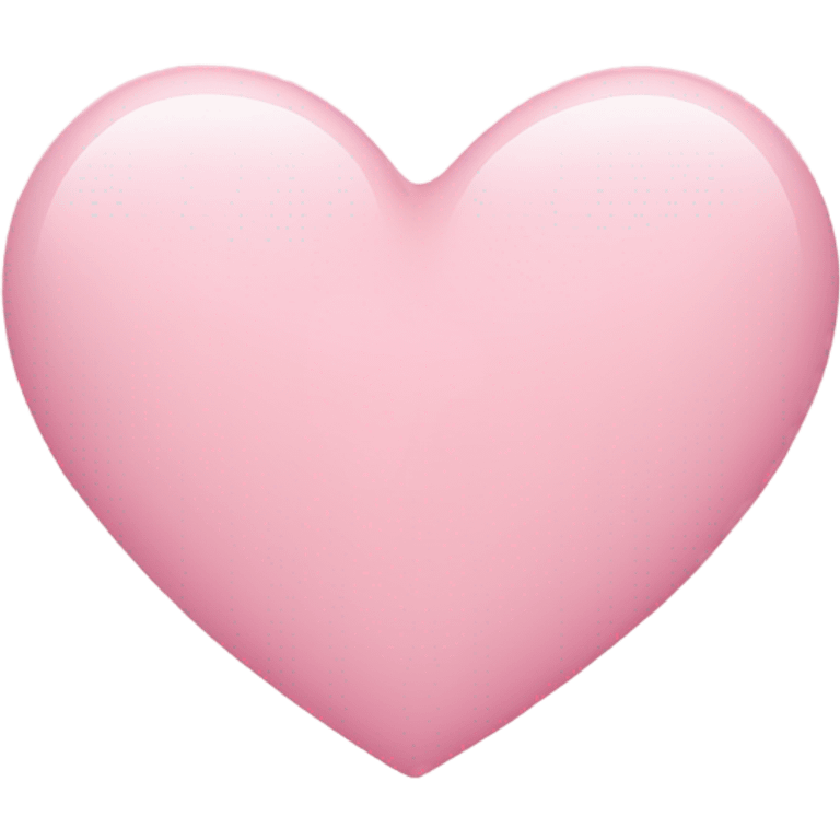 Light pink heart emoji