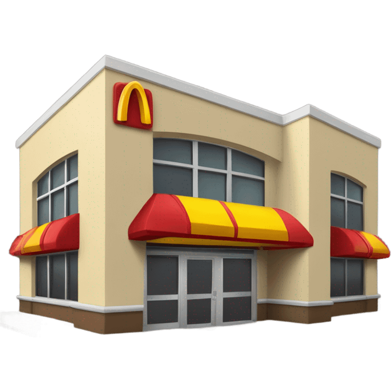 A fast food place called Mc Donald’s  emoji