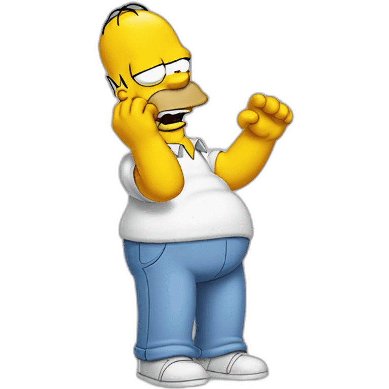 Homer simpson qui rigole emoji