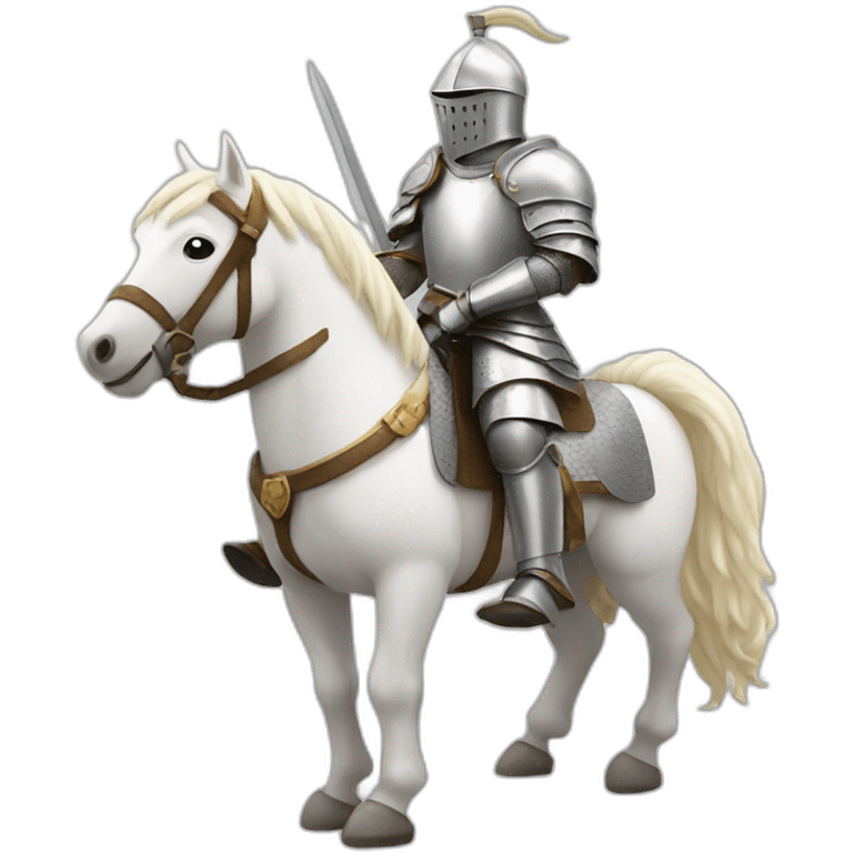 Knight on a white horse emoji