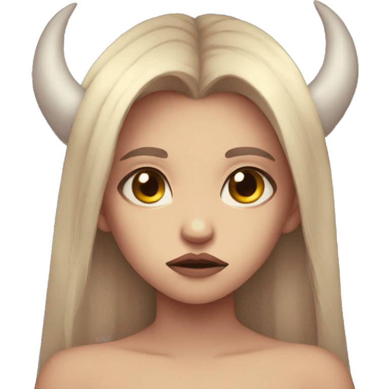 demon girl sad emoji