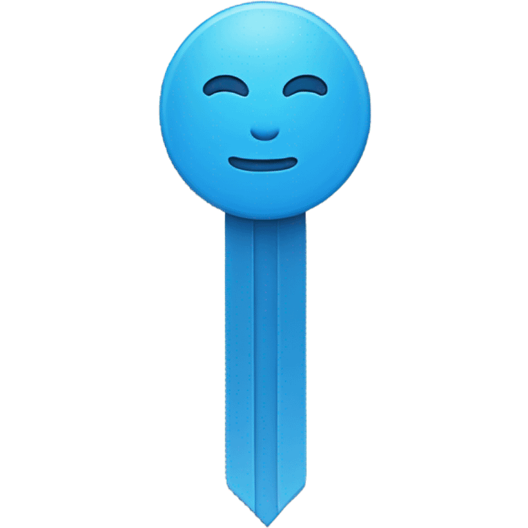 a blue bookmark. very minimalistic emoji