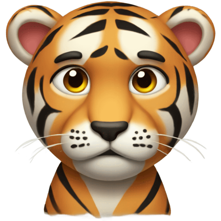 Sad tiger emoji