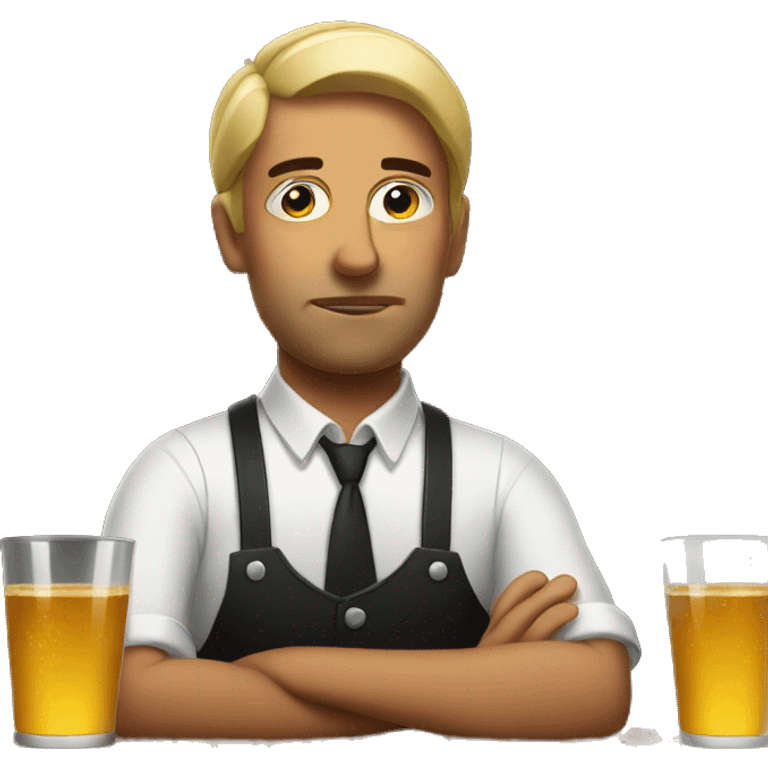 Tired bartender emoji