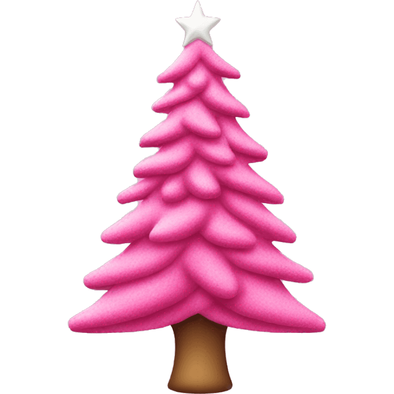 Pink chritmas tree emoji