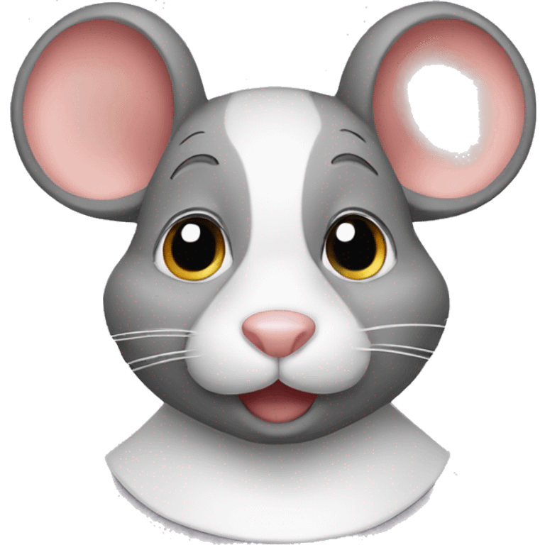 mouse bib face emoji