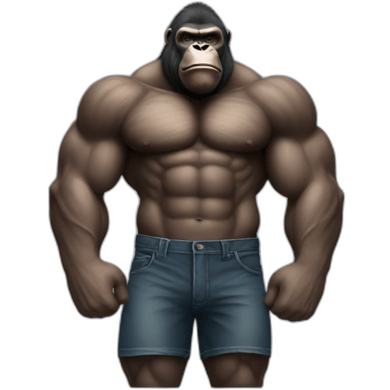 Gorilla muscle emoji