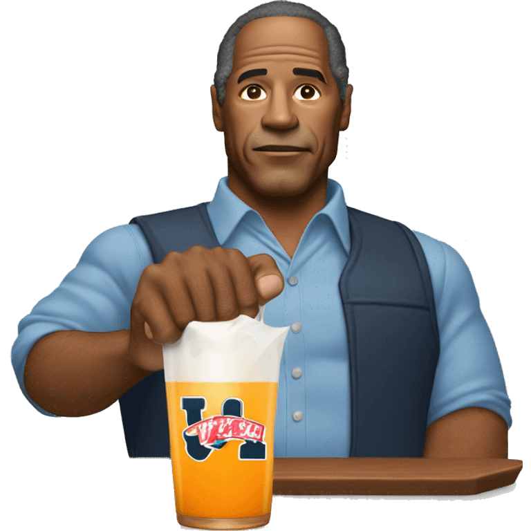 Oj Simpson with a glove that doesn’t fit emoji