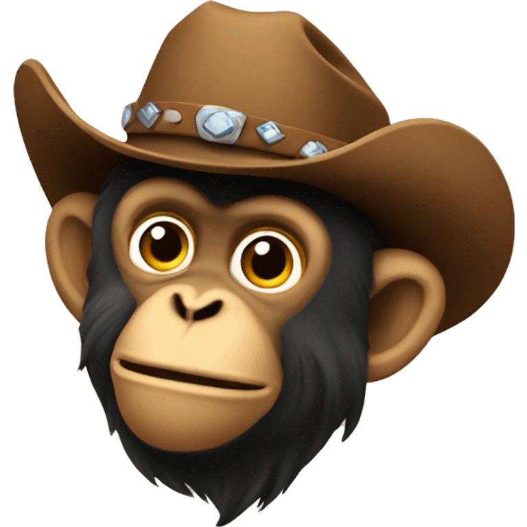 Cowboy monkey emoji