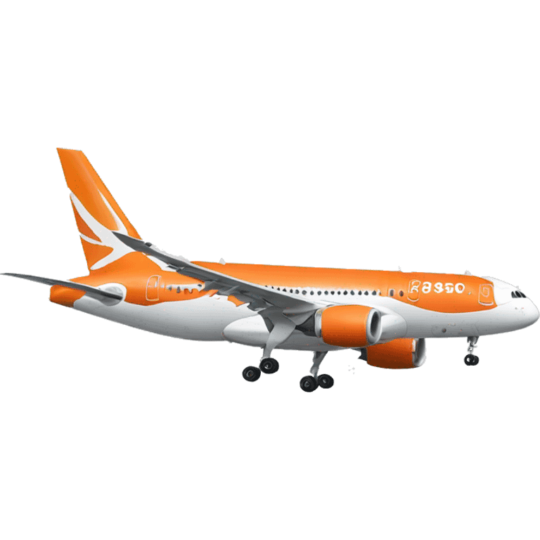 orange Airbus a350  emoji