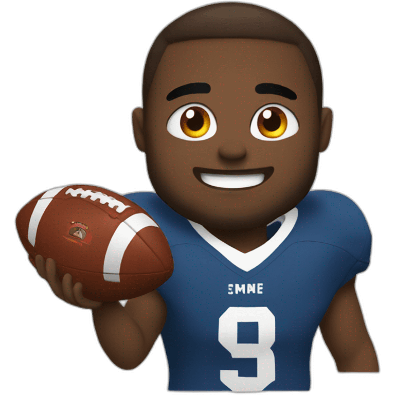 I play football at home emoji