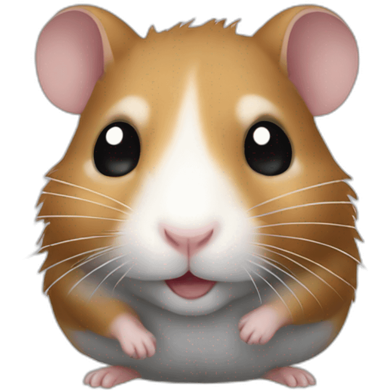 Hamster brown and gray emoji