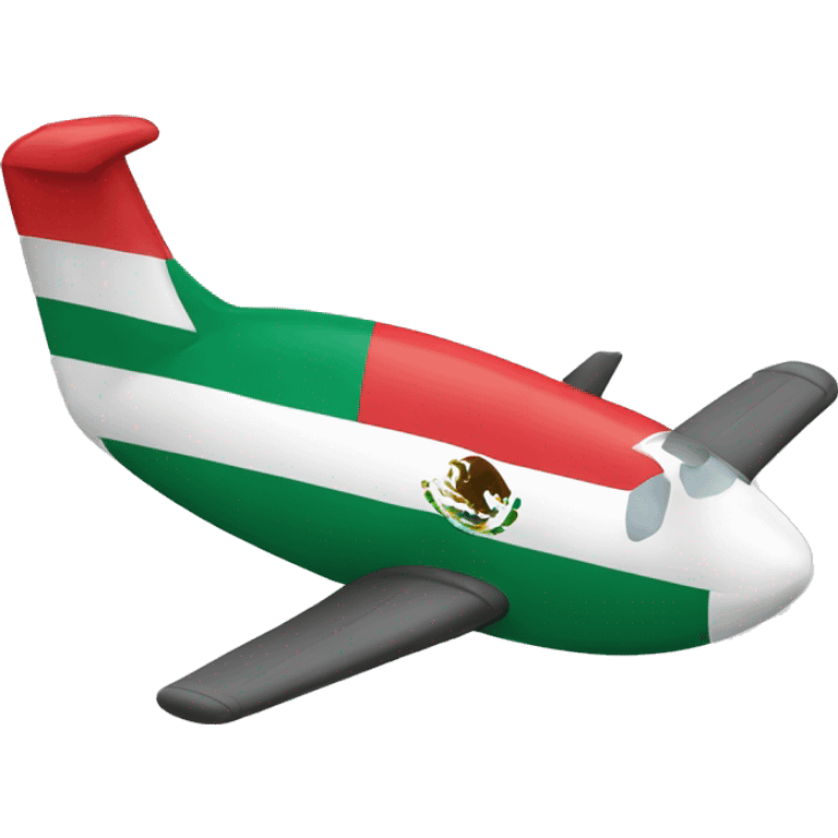 plane with mexico flag emoji