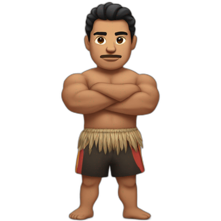 Pacific Islander Strongman emoji