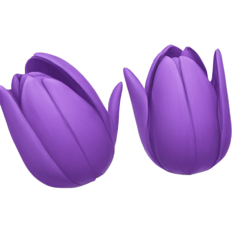 purple tulips emoji