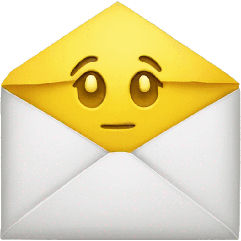 Letter yellow emoji