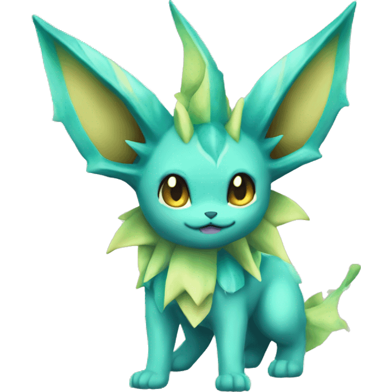 Vaporeon-Leafeon full body emoji