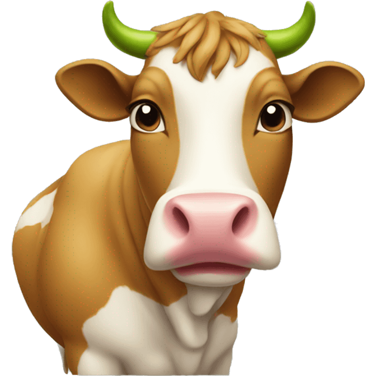 Pear cow emoji