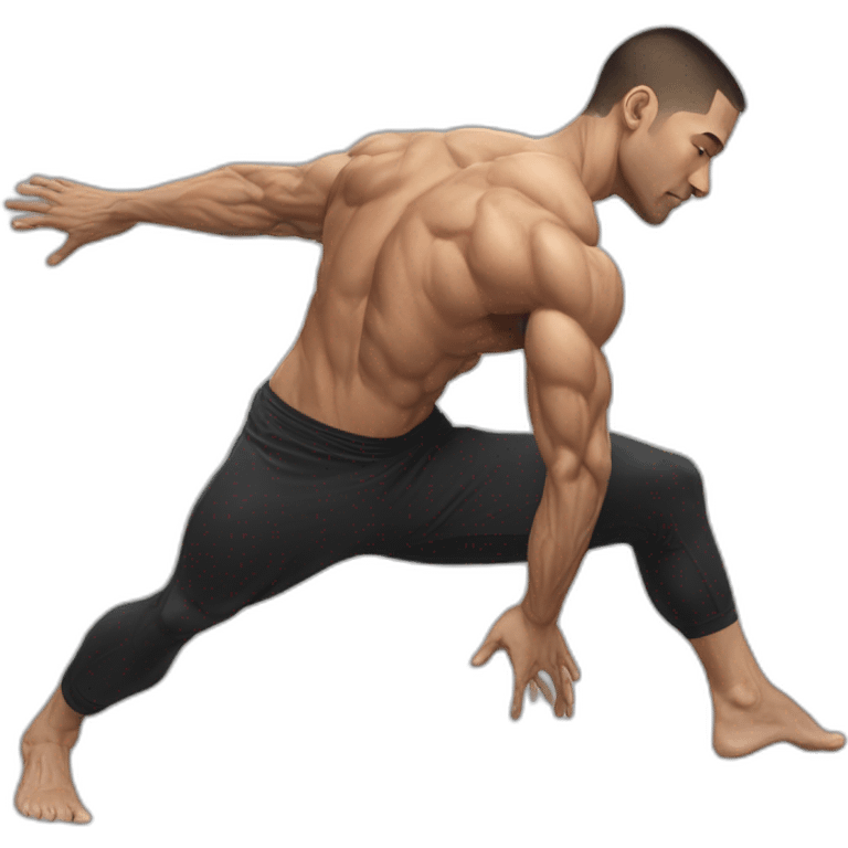 Full planche, planche, calisthenics, male, sideshot emoji