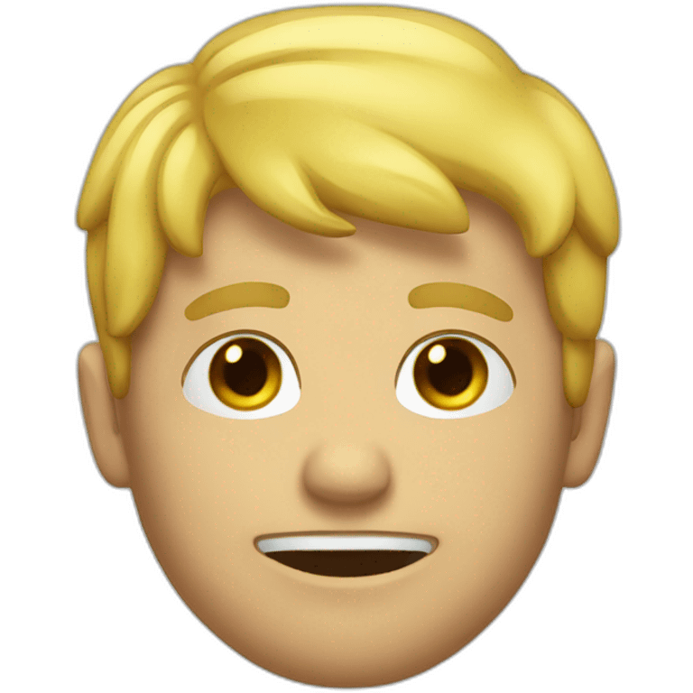 Blonde guy vomit rainbow emoji