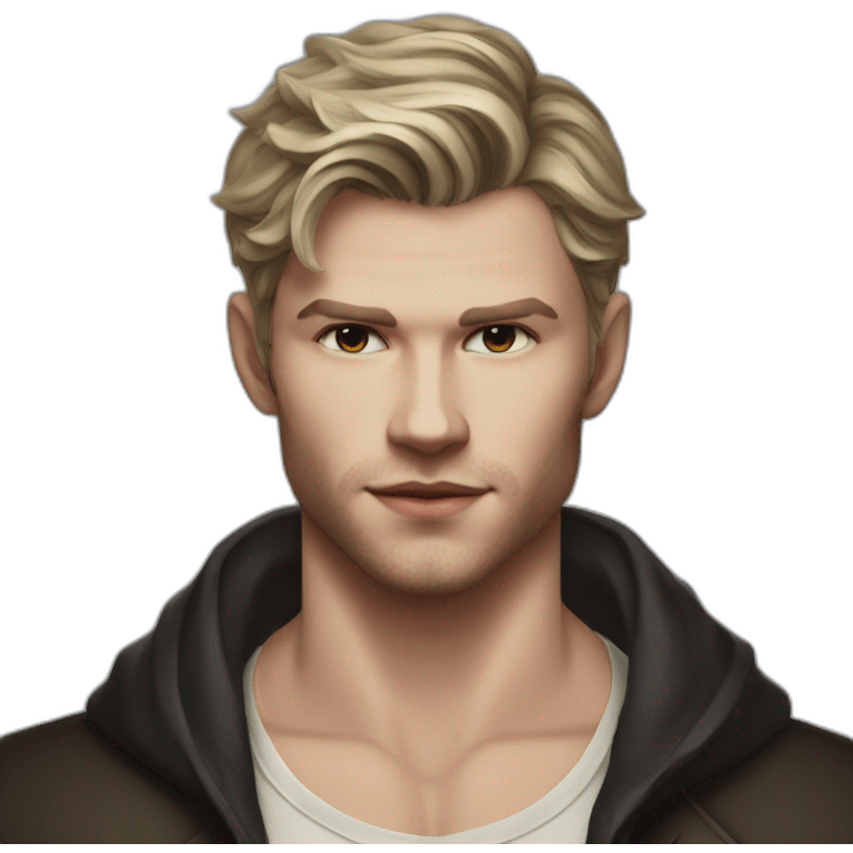 Klaus mikaelson short haircut realistic detailed emoji