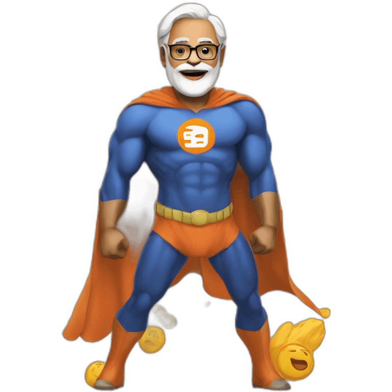 Super hero modi emoji