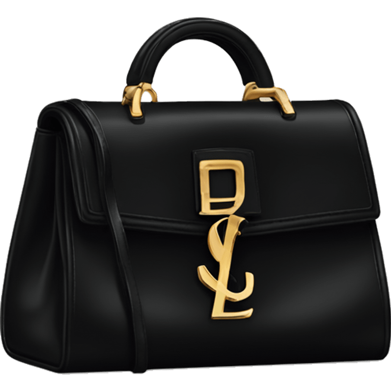 Black ysl bag emoji