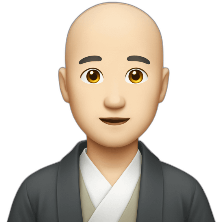 japanese smart bald man emoji